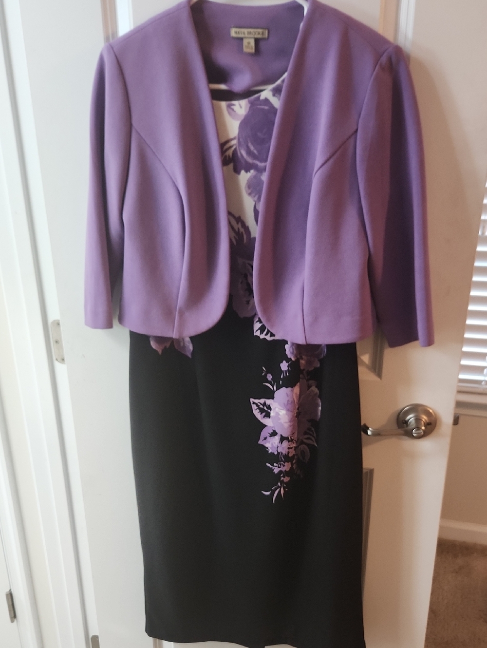 Maya Brooke Lavender Cropped Jacket - Women’s Dressy Outerwear